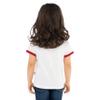 Levi's Little Girls' Batwing T-Shirt, White Ringer, 5 view 4