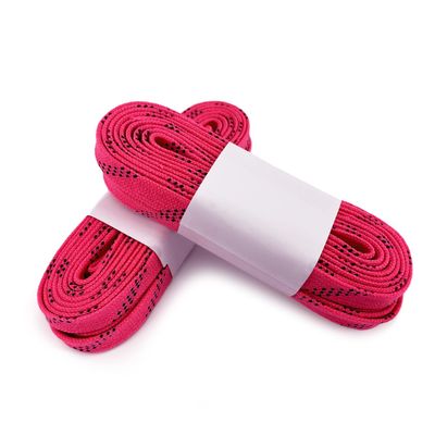 TaktZeit Waxed Skate Lace for Ice Hockey Boots Skates Roller Multi-Size 2 Pair (Pink, 84in)