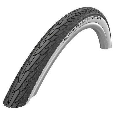 Schwalbe Unisex's Road Cruiser K-Guard, TwinSkin Tyres, B/W, 47-507