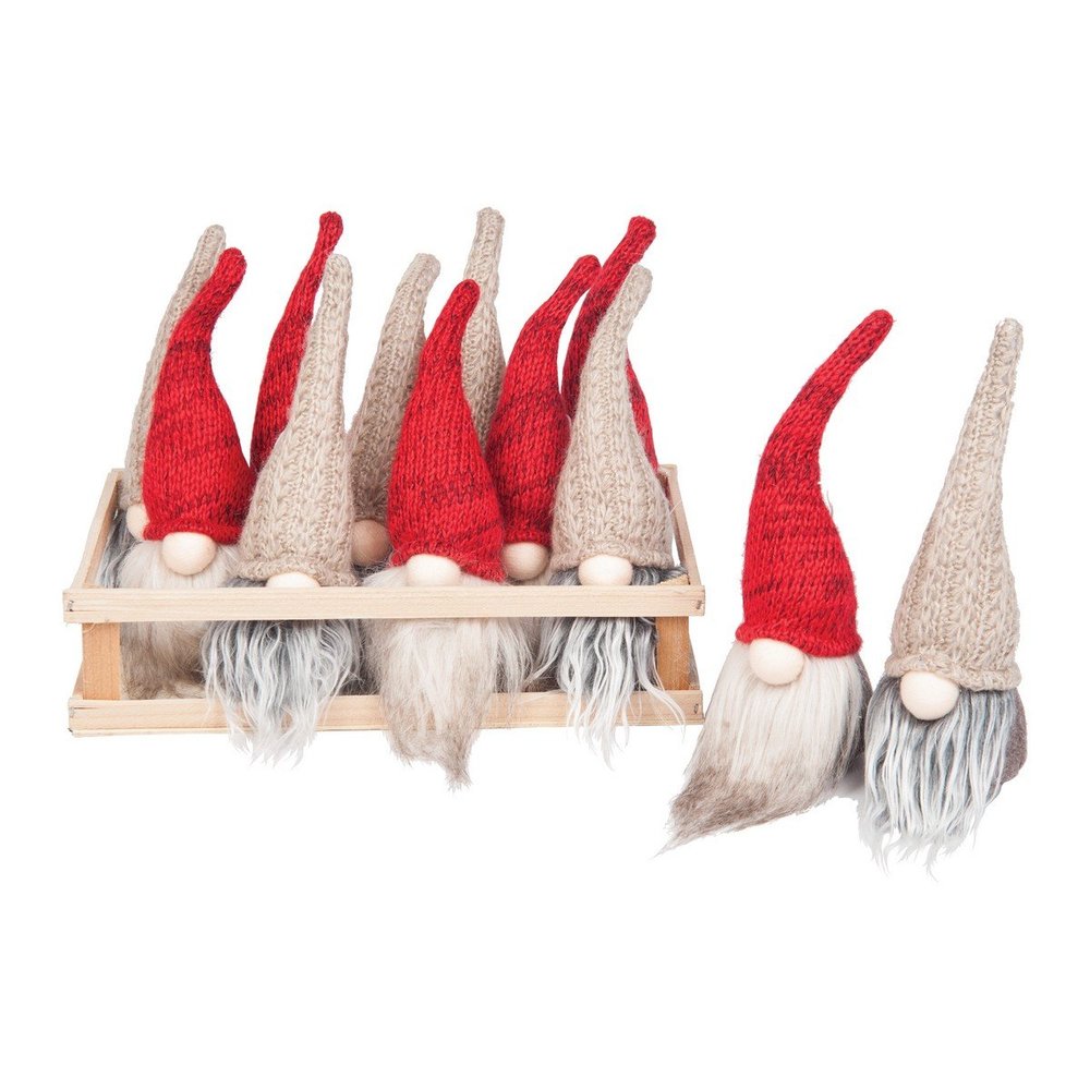 GALLERIE II Mini Knit Hat Christmas Xmas Gnome in Crate Assortment of 12 A/12 One Size Fits Most Cream