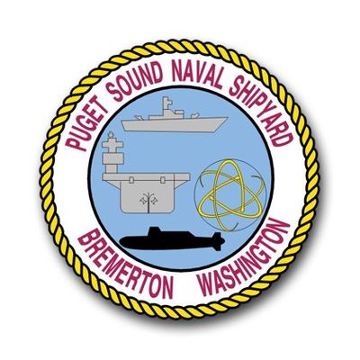 US Navy Puget Sound Shipyard Decal Sticker 3.8"