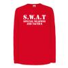 lepni.me Kids T Shirt SWAT Unit - United States Special Weapons and Tactics Team - Military Equipment (7-8 Years Red White) view 1