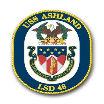 US Navy Ship USS Ashland LSD-48 Decal Sticker 3.8"
