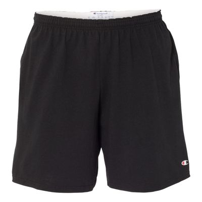 Champion 9" Inseam Cotton Jersey Shorts with Pockets S Black