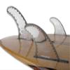 SurfCo - Pro Teck 9" Power Flex Fin Combo Set w/4.50" Sides - FCS view 1
