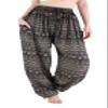 Lannaclothesdesign Women's Elephant Hippie Boho Yoga Harem Pants PJ (L, Grey Small Line Elephant) view 1