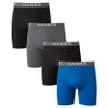 Hanes Ultimate Men's Comfort Flex Fit Boxer Briefs, Ultra Soft Cotton Modal Blend, Black/Grey/Blue-4 Pack, Large view 1