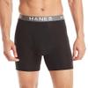 Hanes Ultimate Men's Comfort Flex Fit Boxer Briefs, Ultra Soft Cotton Modal Blend, Black/Grey/Blue-4 Pack, Large view 2