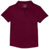 Classroom Uniforms Big Girl's Girls Fit Moisture Wicking Polo Shirt, Burgundy, M view 1