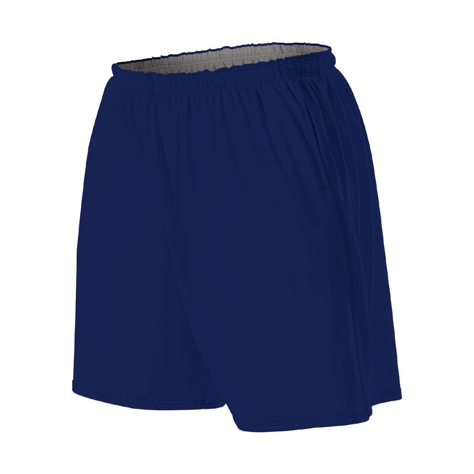 Alleson Athletic Unisex-Teen Youth Training Shorts with Pockets, Navy, Large