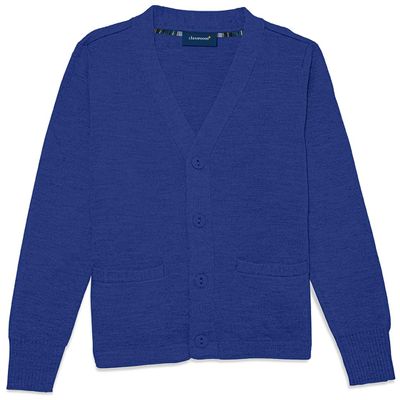 Classroom School Uniforms unisex child Cardigan Sweater, Royal Blue, Medium US