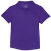 Classroom School Uniforms girls Fit Moisture Wicking Polo Shirt, Dark Purple, Large US view 1