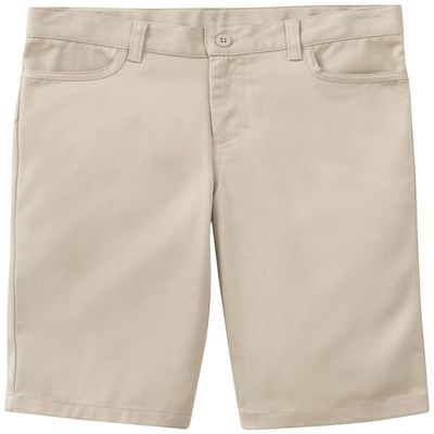 Classroom Uniforms Big Girl's Plus Size Adj. Matchstick Narrow Leg Short Shorts, Khaki, 8h