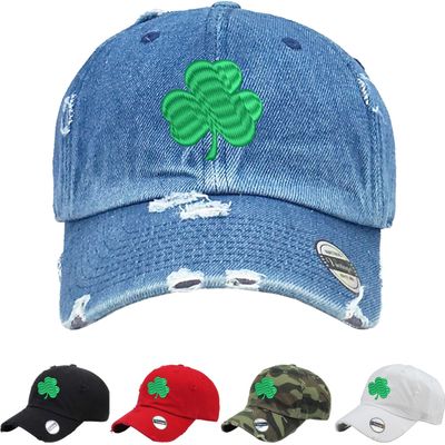 ALLNTRENDS Adult Hat Shamrock St Patrick's Vintage Dad Embroidered Irish (Camo)