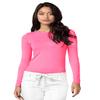 Adar Underscrubs for Women 2 Pack - Long Sleeve Underscrub Comfort Tee - 2902 - Neon Pink - XXS view 2