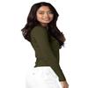 Adar Uniforms Underscrubs for Women 2 Pack - Long Sleeve Comfort Tee - 2902 - Olive - L view 4
