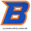 4 Inch BSU Broncos Boise State University Logo Removable Wall Decal Sticker Art NCAA Home Room Decor 4 by 3 Inches view 2