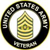 3.8" US Army Command Sergeant Major Veteran Decal Sticker view 1