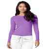 Adar Uniforms Underscrubs for Women 2 Pack - Long Sleeve Comfort Tee - 2902 - Lavender - XL view 2
