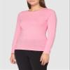 Adar Uniforms Underscrubs for Women 2 Pack - Long Sleeve Comfort Tee - 2902 - Neon Pink - XL view 3