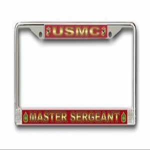 MilitaryBest US Marine Corps Master Sergeant License Plate Frame