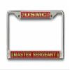 MilitaryBest US Marine Corps Master Sergeant License Plate Frame view 1