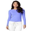 Adar Uniforms Underscrubs for Women 2 Pack - Long Sleeve Comfort Tee - 2902 - Ceil Blue - 3X view 2