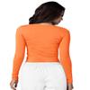 Adar Uniforms Adar Underscrubs for Women 2 Pack - Long Sleeve Underscrub Comfort Tee - 2902 - Neon Orange - 3X view 3