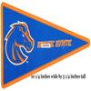 10 Inch BSU Broncos Logo Pennant Flag Boise State University Removable Wall Decal Sticker Art NCAA Home Room Decor 10 by 5 Inches view 2