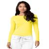 Adar Uniforms Underscrubs for Women 2 Pack - Long Sleeve Comfort Tee - 2902 - Citron - XL view 2