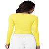 Adar Uniforms Underscrubs for Women 2 Pack - Long Sleeve Comfort Tee - 2902 - Citron - XL view 4