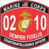 Combat Infantry Badge (CIB) 3rd Award License Plate view 1