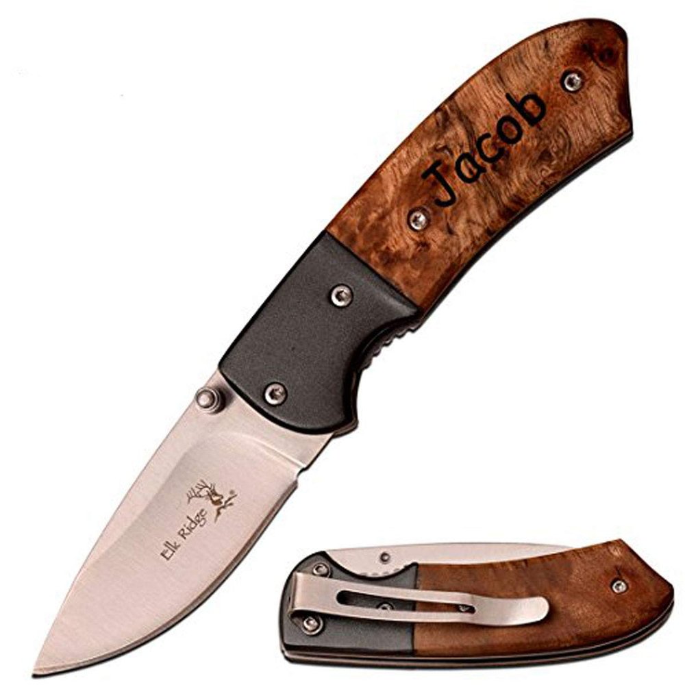 Elk Ridge Free Engraving Custom Pocket Quality Knife Gift For All (ER-171)