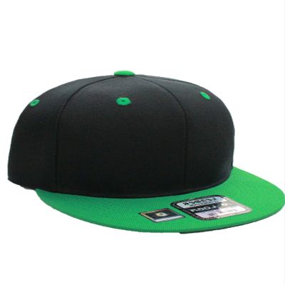 Diversity & Inclusion D&I. Plain Adjustable Snapback Hats Caps Flat Bill Visor - Black Green