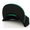 Diversity & Inclusion D&I. Plain Adjustable Snapback Hats Caps Flat Bill Visor - Black Green view 2