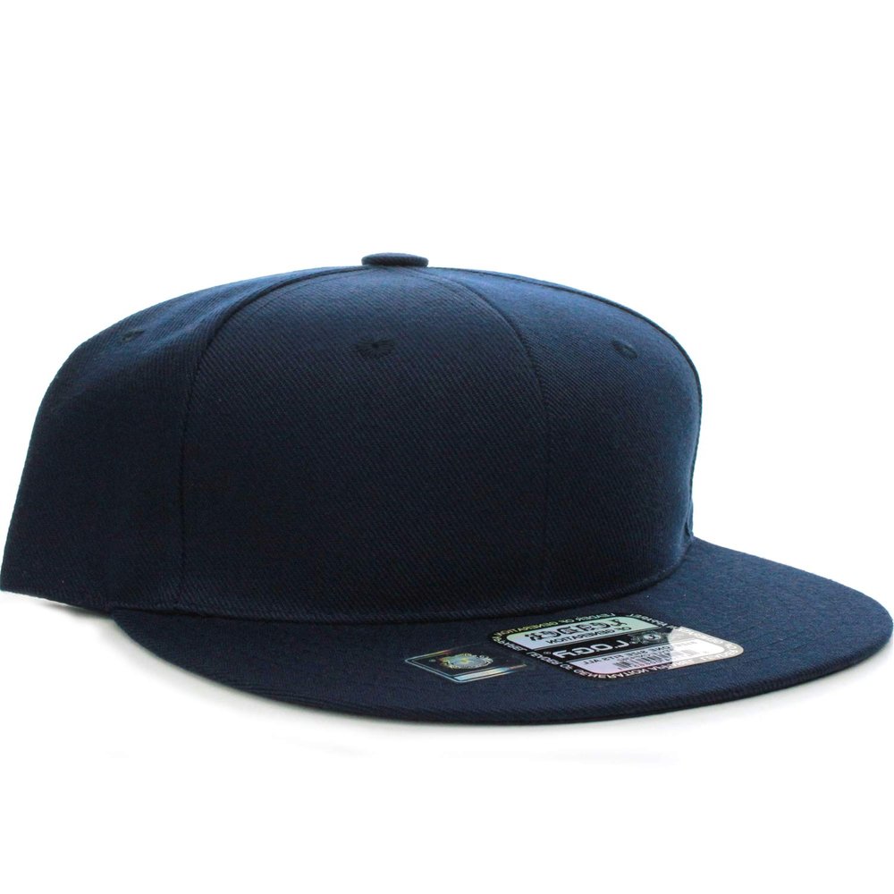 Diversity & Inclusion D&I. Plain Adjustable Snapback Hats Caps Flat Bill Visor - Navy