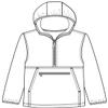 Classroom School Uniforms Kids' Big Nylon Pack-Away Pullover Jacket, Navy Blue, L view 3