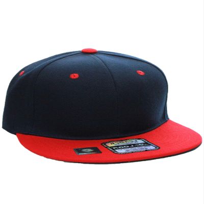 Diversity & Inclusion D&I. Plain Adjustable Snapback Hats Caps Flat Bill Visor - Navy Red