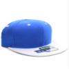 Diversity & Inclusion D&I. Plain Adjustable Snapback Hats Caps Flat Bill Visor - Blue White view 1