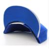 Diversity & Inclusion D&I. Plain Adjustable Snapback Hats Caps Flat Bill Visor - Blue White view 2