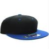 Diversity & Inclusion D&I. Plain Adjustable Snapback Hats Caps Flat Bill Visor - Black Royal view 1