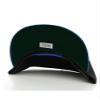 Diversity & Inclusion D&I. Plain Adjustable Snapback Hats Caps Flat Bill Visor - Black Royal view 2