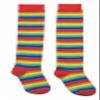 Rubie's Unisex-Adult's Rainbow Knee High Socks, Multicolor, One Size view 2