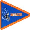 6 Inch BSU Broncos Logo Pennant Flag Boise State University Removable Wall Decal Sticker Art NCAA Home Room Decor 6 1/2 by 3 1/2 Inches view 1