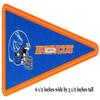 6 Inch BSU Broncos Logo Pennant Flag Boise State University Removable Wall Decal Sticker Art NCAA Home Room Decor 6 1/2 by 3 1/2 Inches view 2