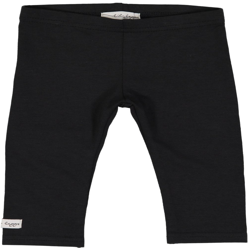 Lil Legs Unisex Boys Girls Toddler Kids Comfy Cotton Leggings - Black, 2T