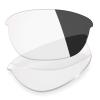 Mryok UV400 Replacement Lenses for Oakley Half Jacket 2.0 OO9144 Sunglasses, HD Polarized, UV Protection, Impact Resistant & Perfectly Fit - Adapt Gray Photochromic view 1