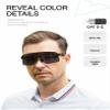 Mryok UV400 Replacement Lenses for Oakley Half Jacket 2.0 OO9144 Sunglasses, HD Polarized, UV Protection, Impact Resistant & Perfectly Fit - Adapt Gray Photochromic view 3