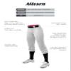 Alleson Athletic Women's Fastpitch/Softball Belted Speed Pant  Moisture-Wicking, Durable Fabric, and Pro-Style Fit, White, Large view 3