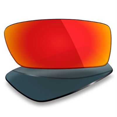 Mryok Polarized Replacement Lenses Compatible with Oakley Twitch Sunglasses, HD Polarized, UV Protection, Impact Resistant & Perfectly Fit - Fire Red